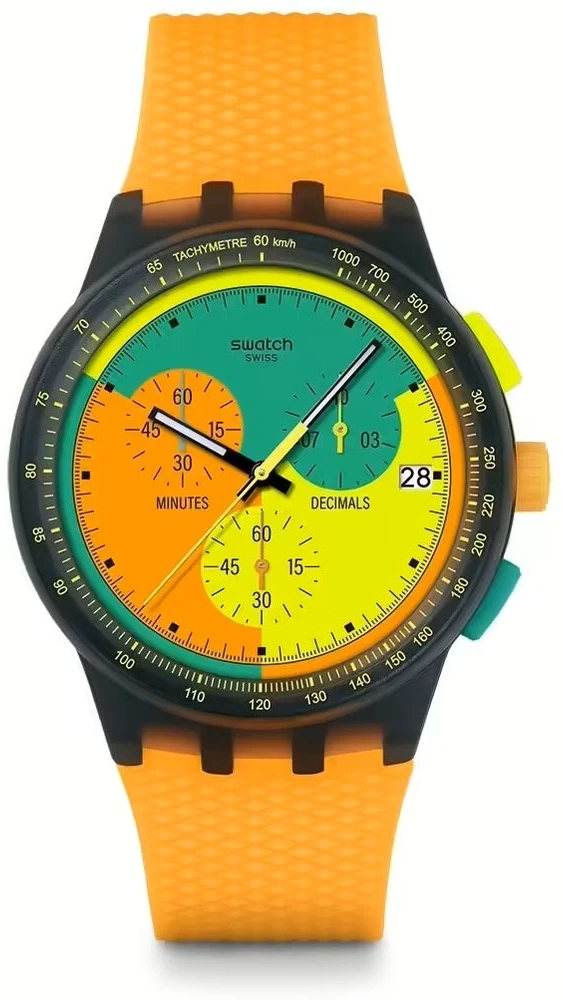 Laikrodis SWATCH NEON SIGNAL FLAG SUSB422
