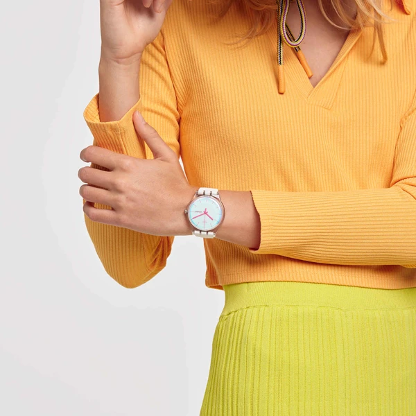 Laikrodis SWATCH POLAWHITE SO29K704-S14
