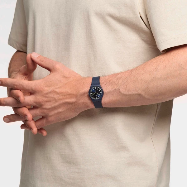 Laikrodis SWATCH SIR Mėlynas SO28N702