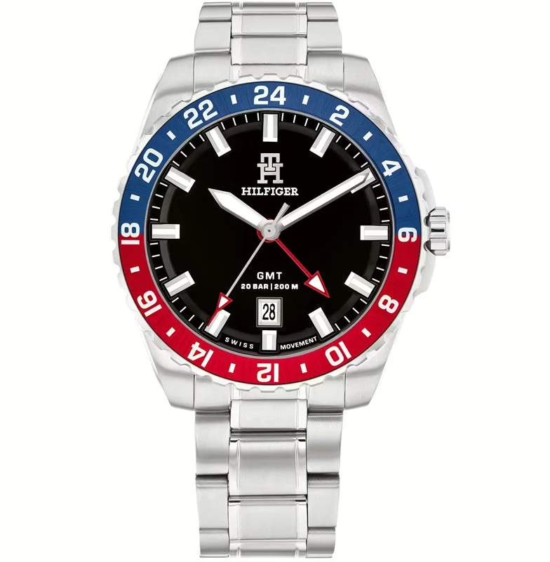 Laikrodis TOMMY HILFIGER 1792131. Kvarcas, Juoda Spalva. Vyriški.