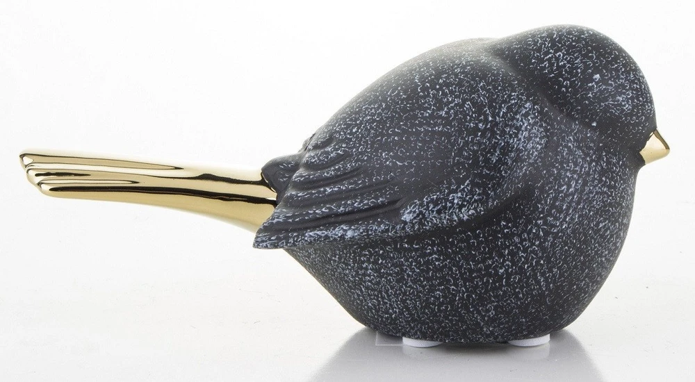 Art-Pol Figūrėlė Paukštis, pilka/auksinė, 16x7x7,5(A) cm