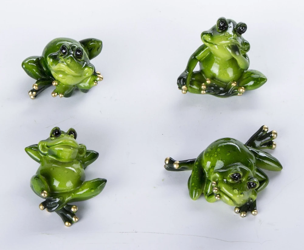 Art-Pol Figūrėlė Varlė (4 vnt. kompl.), žalia, 8x6,5x3,5(A) cm
