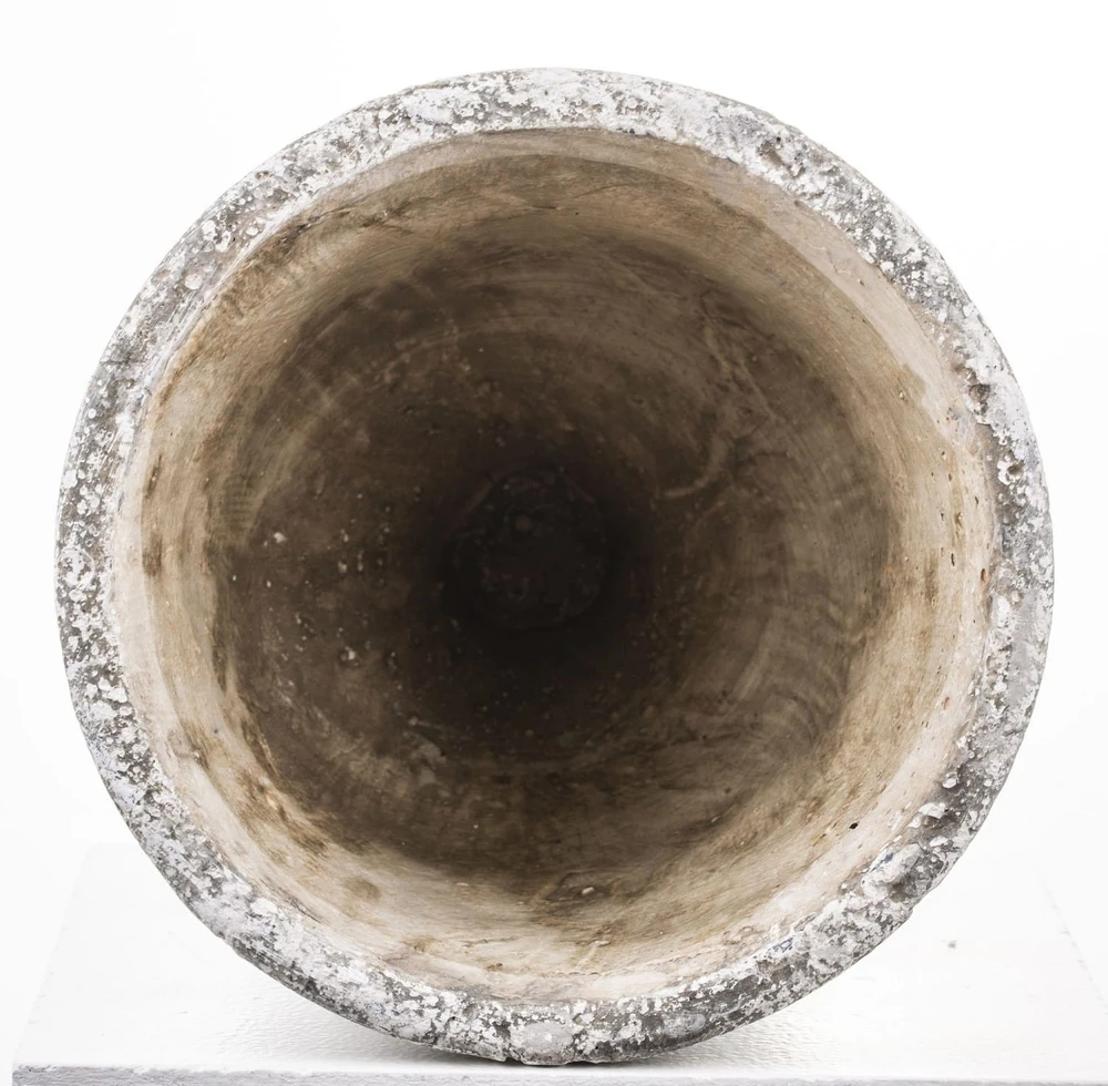 Art-Pol Keraminis vazonas, apvalus, pilkas, 16,5 x 18,5(A) cm