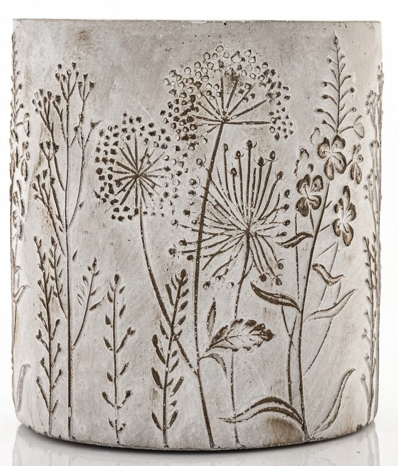 Art-Pol Keraminis vazonas, apvalus, pilkas, 13 x 14(A) cm