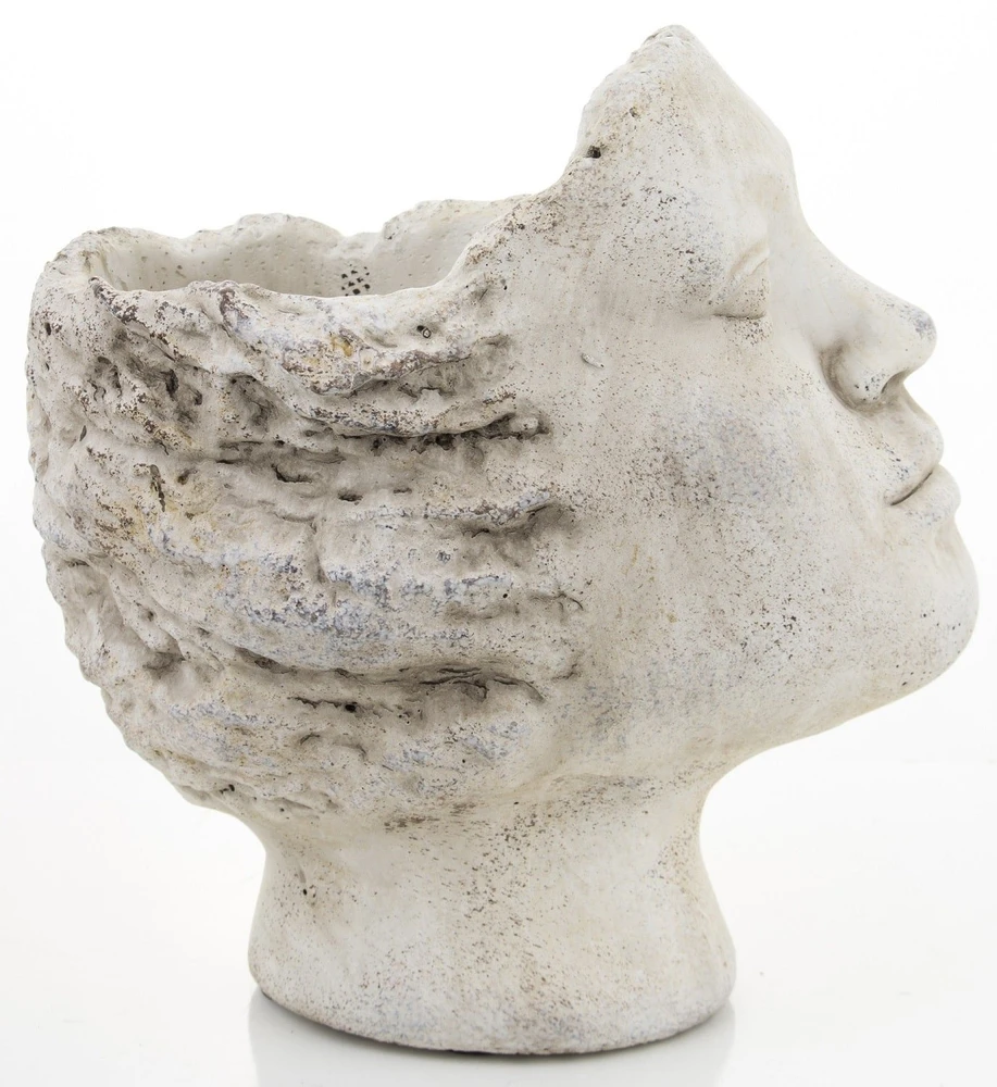 Art-Pol Keraminis vazonas, ovalus, pilkas, 20x14 x 20(A) cm