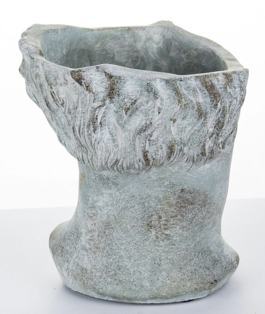 Art-Pol Keraminis vazonas, ovalus, pilkas, 20x18,5 x 19(A) cm