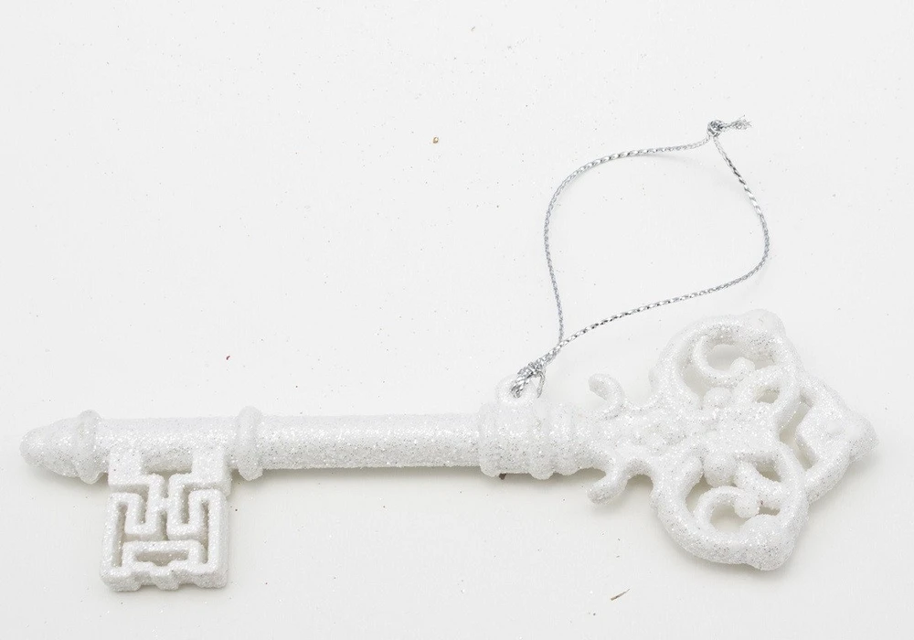 Art-Pol Žaisl.pakab.plastik., raktas, baltas, 14,5x4,5x1 cm