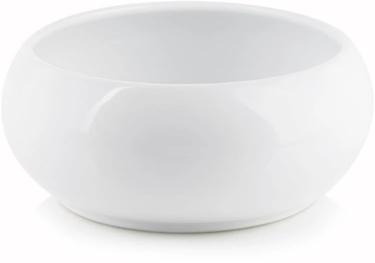 Polnix Dekoratyvinis gėlių vazonas Piano D14cm/H6cm baltas