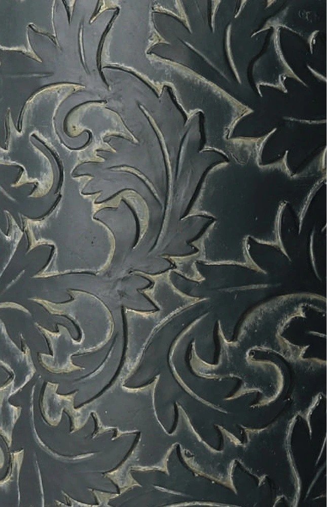 Pot&Deco Keraminis vazonas VICTORIA, apvalus, juodas, 45 x 50(A) cm