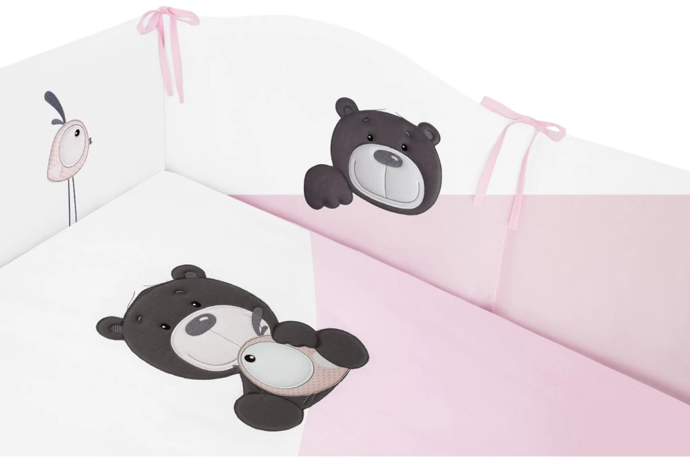 3 dalių patalynės komplektas Belisima LILO & LU 100x135 rožinis