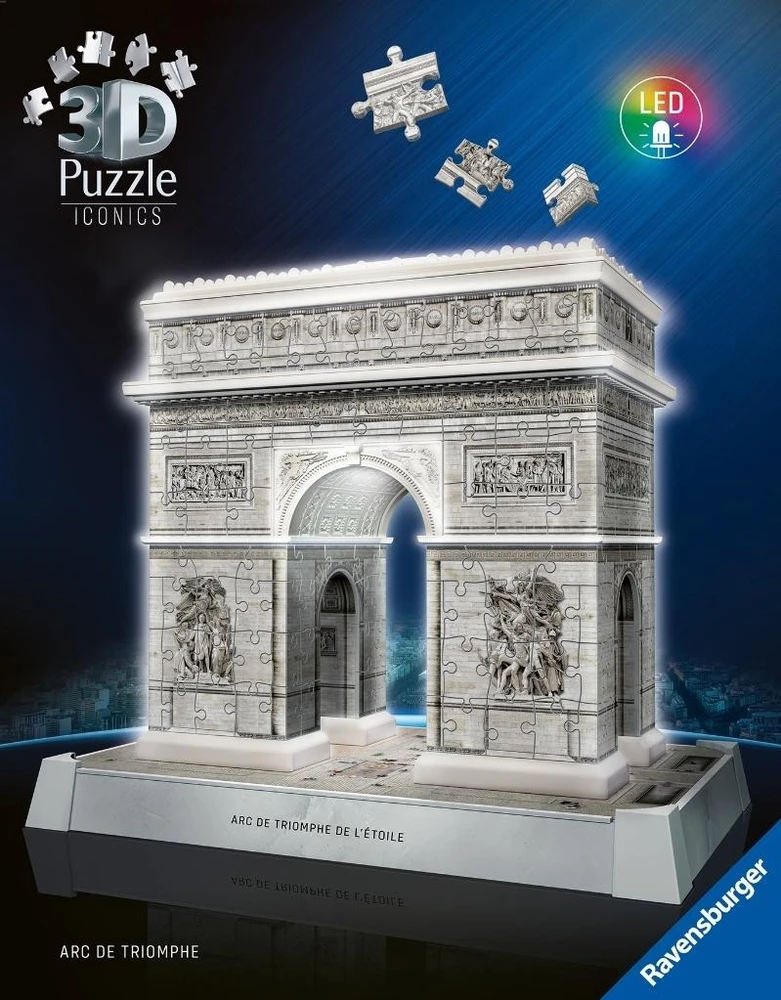 Ravensburger 3D dėlionė Iconics Triumfo arka