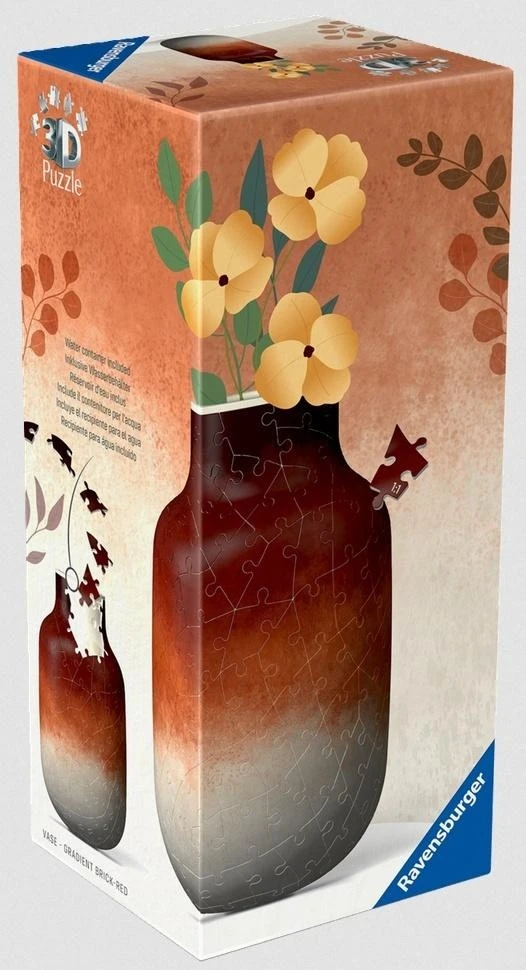 3D dėlionė vaza Ravensburger plytų gradientas