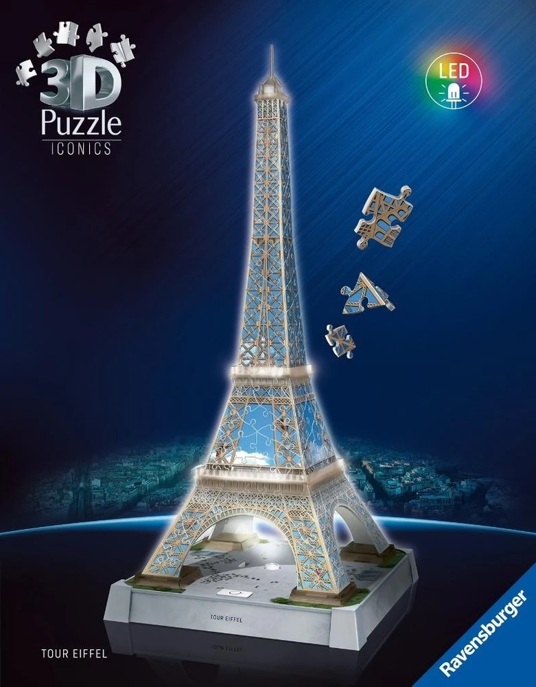 Ravensburger Puzzle 3D Eifelio bokšto dėlionė