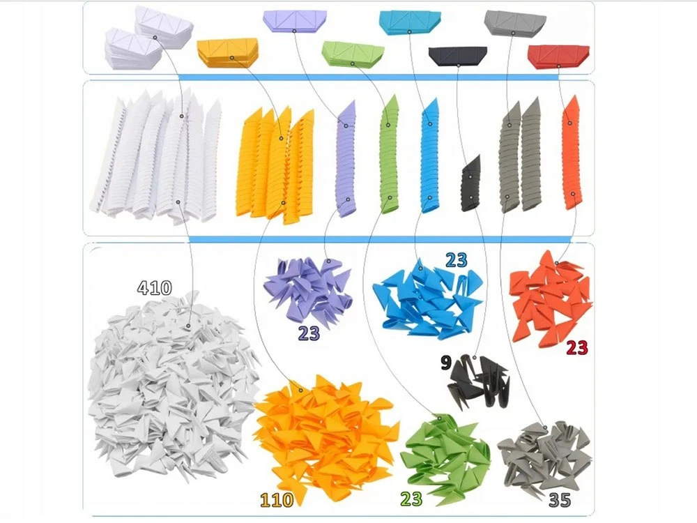 Alexander Origami 3D rankdarbis Vienaragis 2556