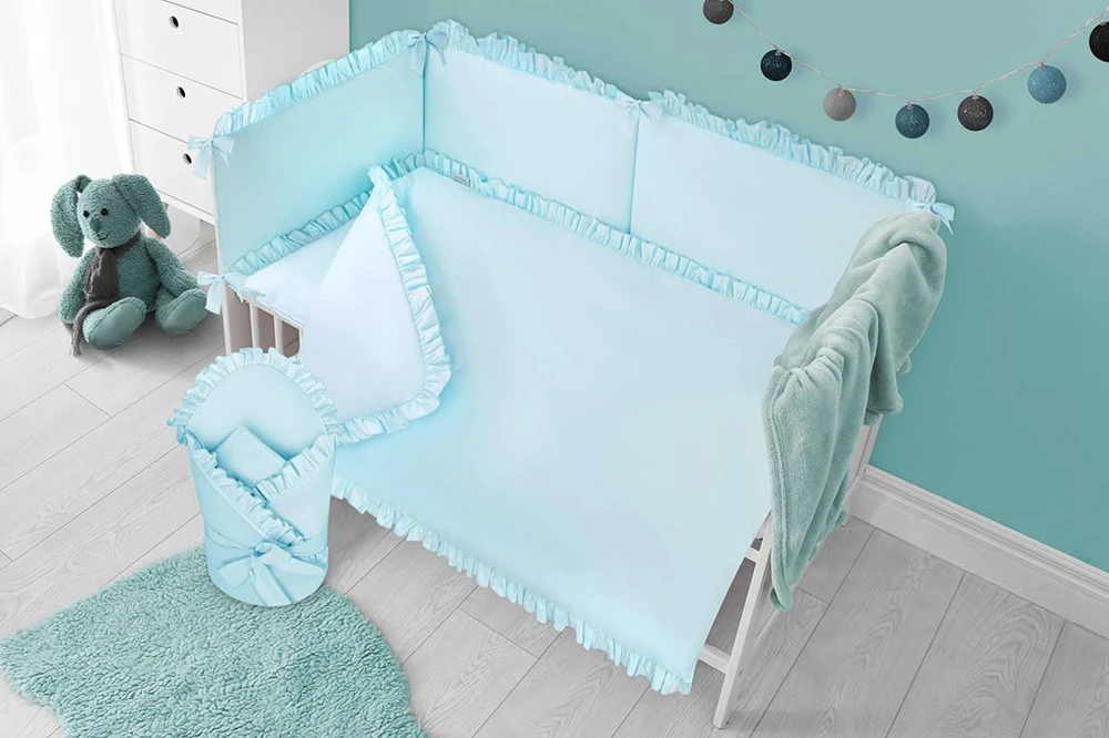 5 dalių patalynės komplektas Belisima PURE 100x135 turkio spalvos