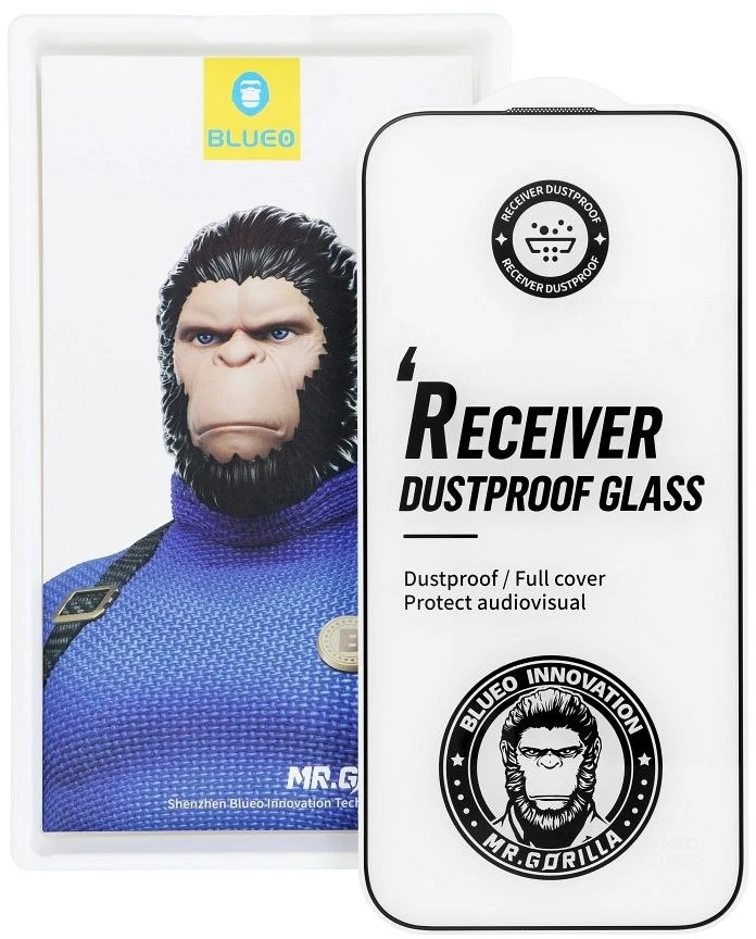 5D grūdintas stiklas iPhone 17 juodas - Blueo