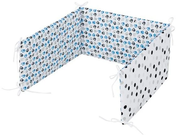 6 dalių kūdikių patalynės komplektas Belisima Kittens 100x135 mėlynas
