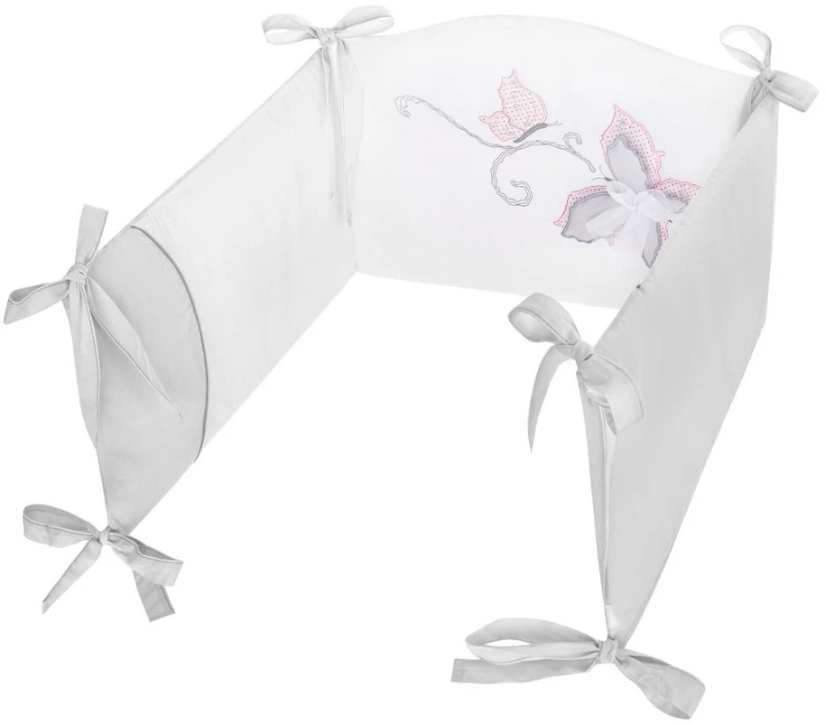 6 dalių patalynės komplektas Belisima Butterfly 100x135 pilka