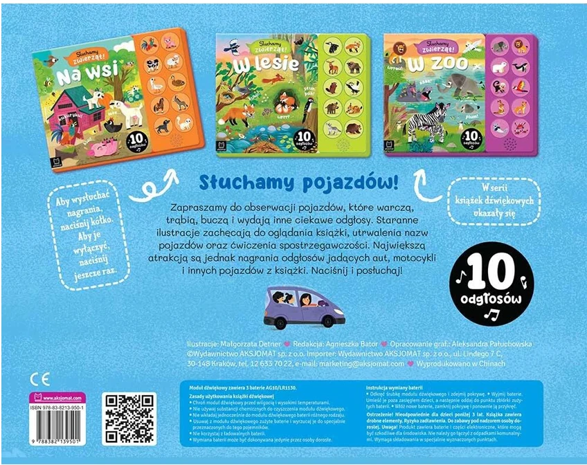 Aksjomat Axiom Knyga vaikams Klausomės transporto priemonių! Gatvėje KS1032
