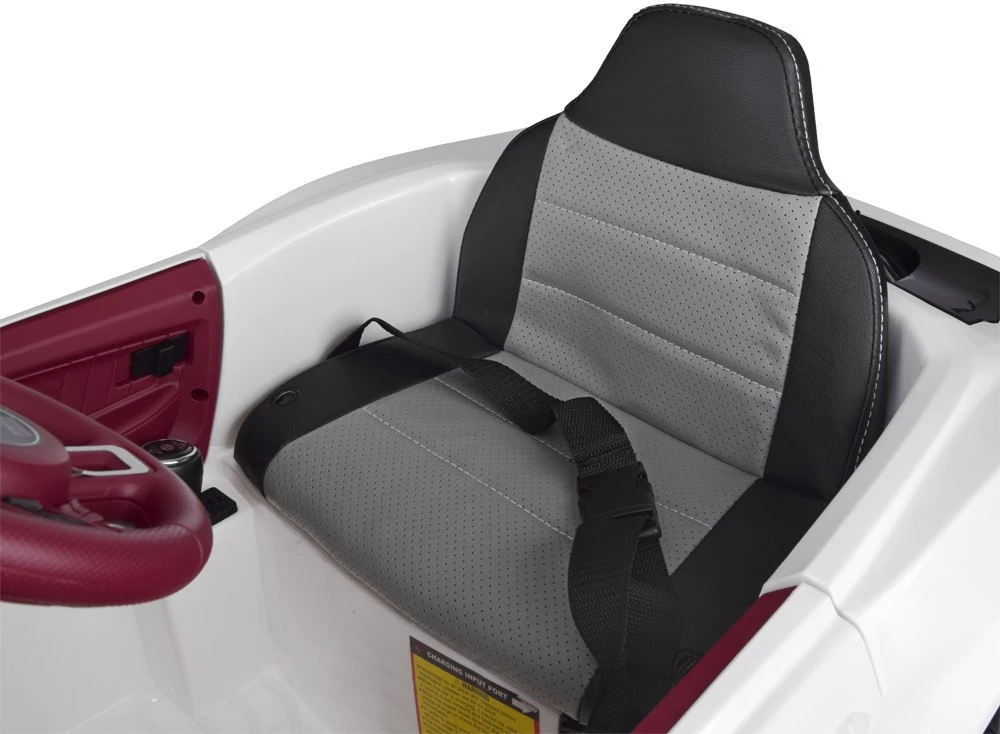 Akumuliatorinis sportinis kabrioletas vaikams Jokomisiada Mustang PA0169 | spalva: balta
