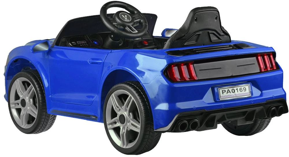 Akumuliatorinis sportinis kabrioletas vaikams Jokomisiada Mustang PA0169 | spalva: mėlyna