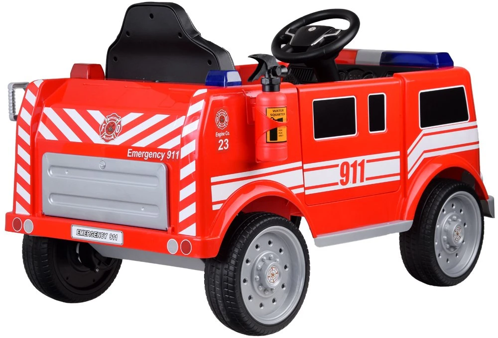 Jokomisiada Ugniagesių automobilis Baterija varomas gaisrinis automobilis Roosters Signal Radio PA0313