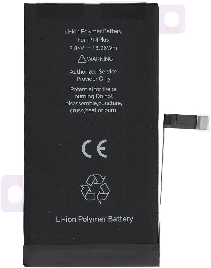 JCID diagnozuojama (naudota) „iPhone 14 Plus“ baterija 4730 mAh (didelės talpos)