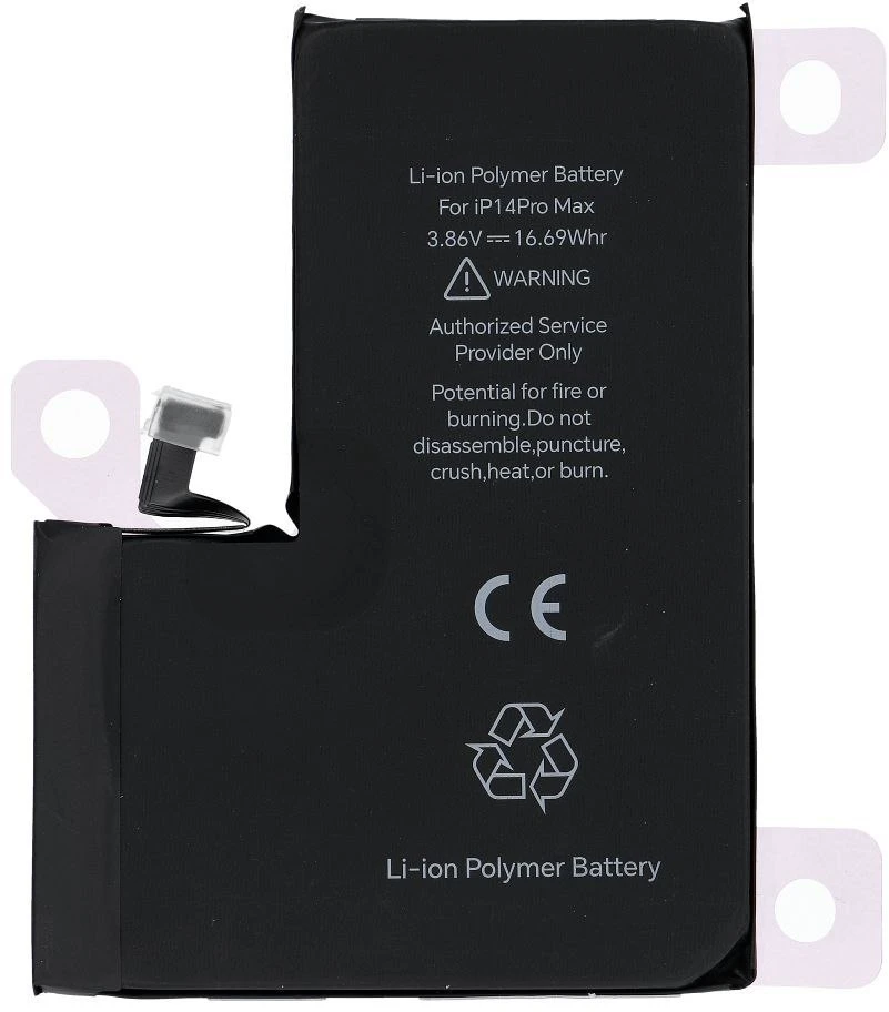 JCID diagnozuojama (naudota) „iPhone 14 Pro Max“ baterija, 4323 mAh (standartinė talpa)