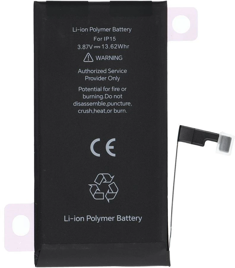 JCID diagnozuojama (naudota) iPhone 15 baterija 3520 mAh (didelės talpos)