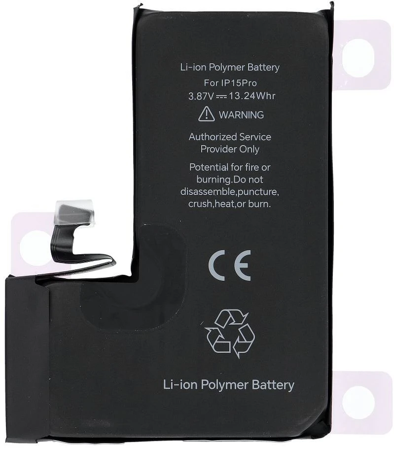 JCID diagnozuojama (naudota) iPhone 15 Pro baterija 3420 mAh (didelės talpos)