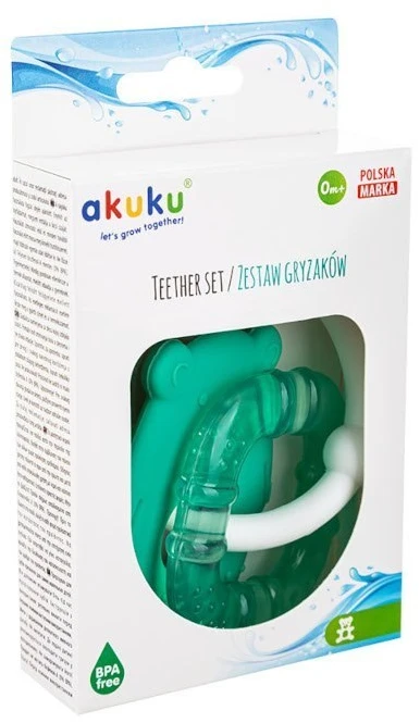 ALBIS Akuku silikoninis kramtukas BEAR/SQUARE, A0124