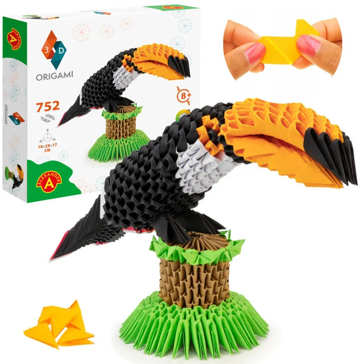 Dėlionė Alexander Origami 3D rankdarbis Tukanas 2558
