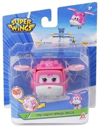 Auldey Super Wings transformuojama figūrėlė lėktuvas-robotas Dizzy 10 cm