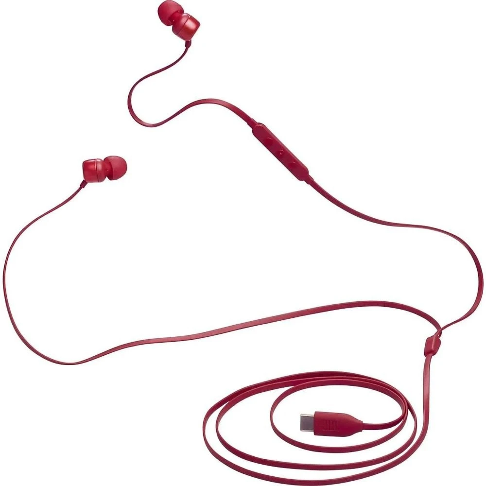 Laidinės ausinės JBL Tune 310C, Raudonos