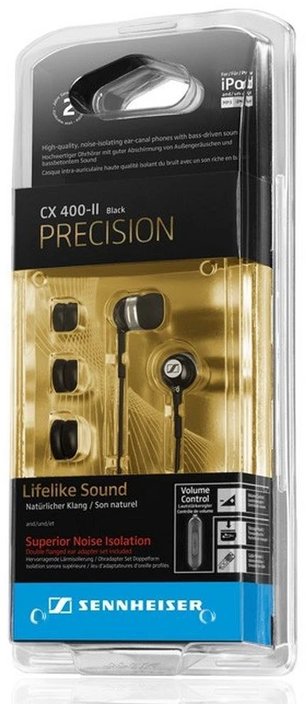Wire ausinės Jack 3,5 mm Sennheiser CX 400-II Precision juodas