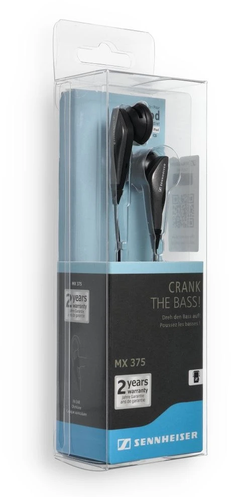Wire ausinės Jack 3,5 mm Sennheiser MX375 juodas