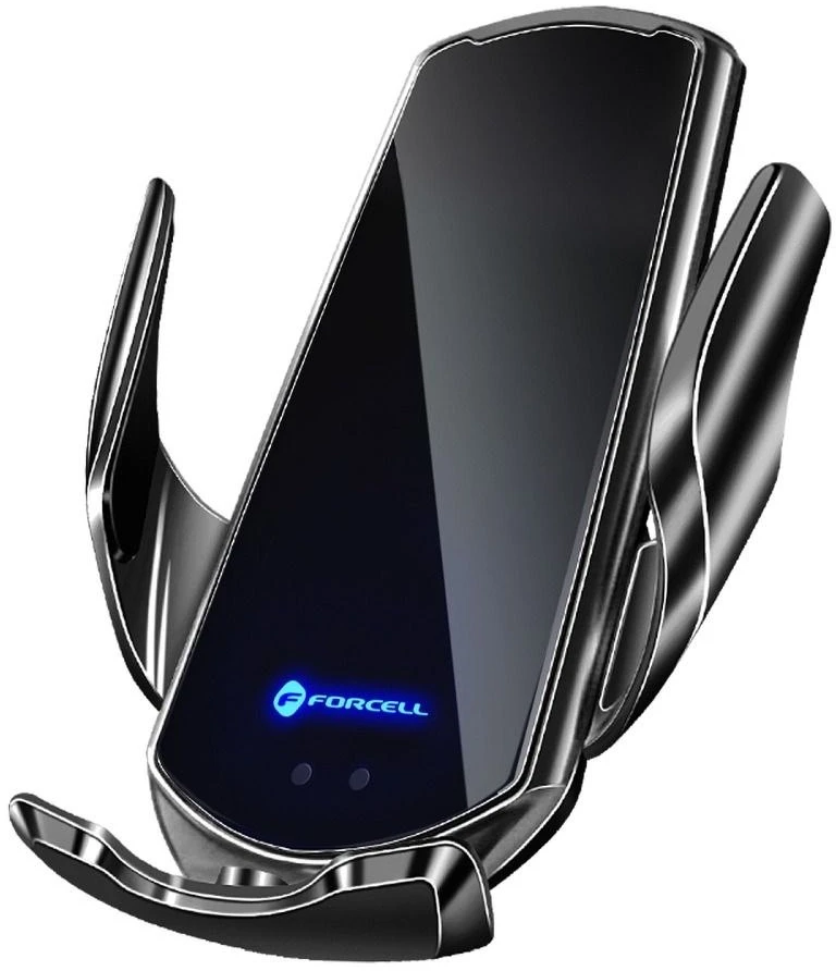 Belaidis automobilinis įkroviklis-laikiklis Forcell (HS1) (15W) su automatiniu užrakinimu