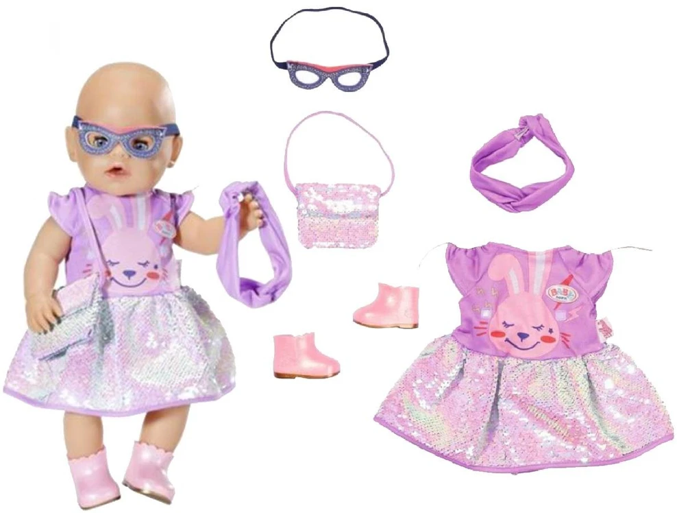 Zapf Kūdikis gimė 43 cm gimtadienio drabužių rinkinys