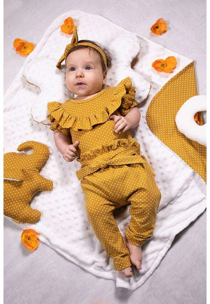 Baby medvilninis bodis su trumpomis rankovėmis Nicol Michelle, dydis 62 (3-6 mėn.)