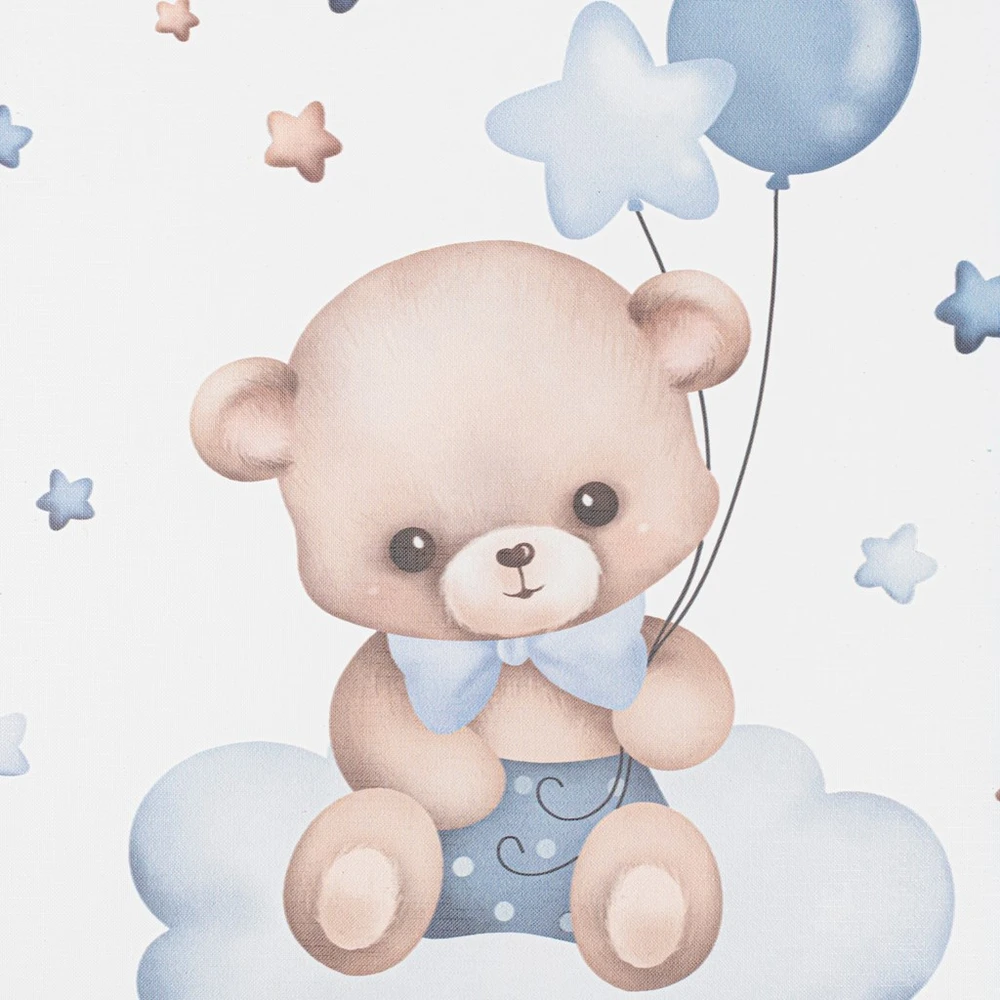 Baby Mix Bear persirengimo kilimėlis su standikliu, 47x70 cm, mėlynas