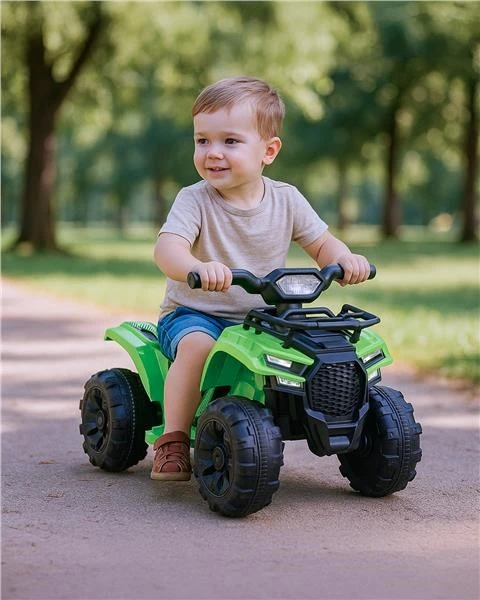 Baby Mix elektrinis vaikų keturratis, žalias