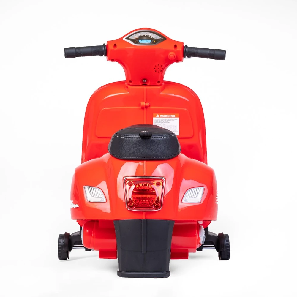 Baby Mix elektrinis vaikų motociklas Vespa raudonas