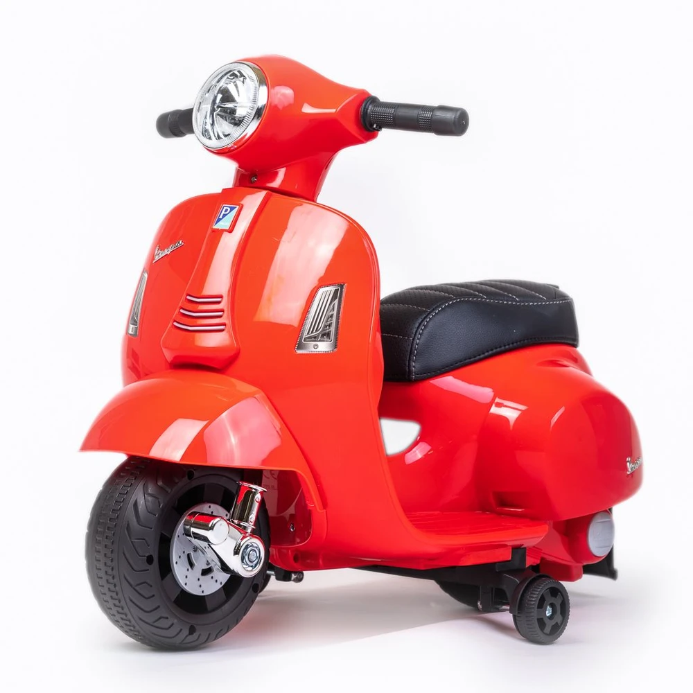 Baby Mix elektrinis vaikų motociklas Vespa raudonas