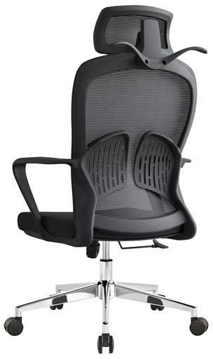 Baby Mix ergonominė biuro kėdė su galvos ir juosmens atrama, juoda