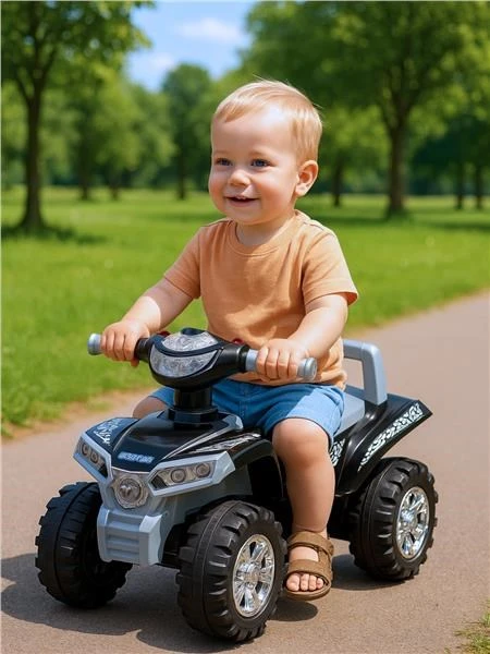 Baby Mix keturratis su garsais, pilkos spalvos