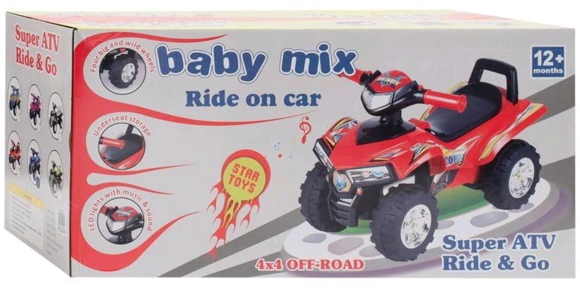 Baby Mix keturratis su garsais, pilkos spalvos