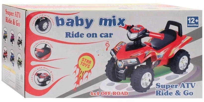 Baby Mix keturratis su garsais, rožinės spalvos