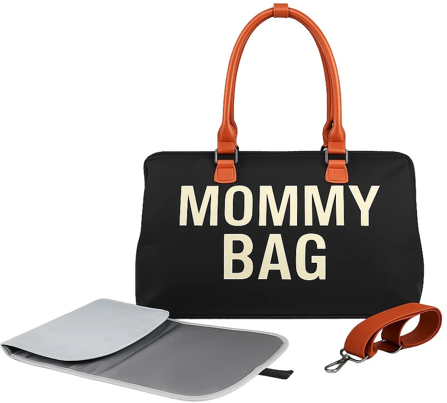 Baby Mix Mommy Bag juodas – krepšys mamai