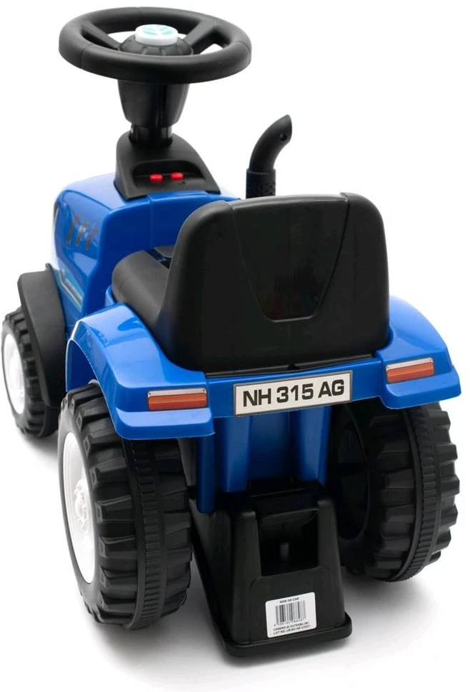 Baby Mix New Holland geltonasis traktorius su priedais ir įrankiais