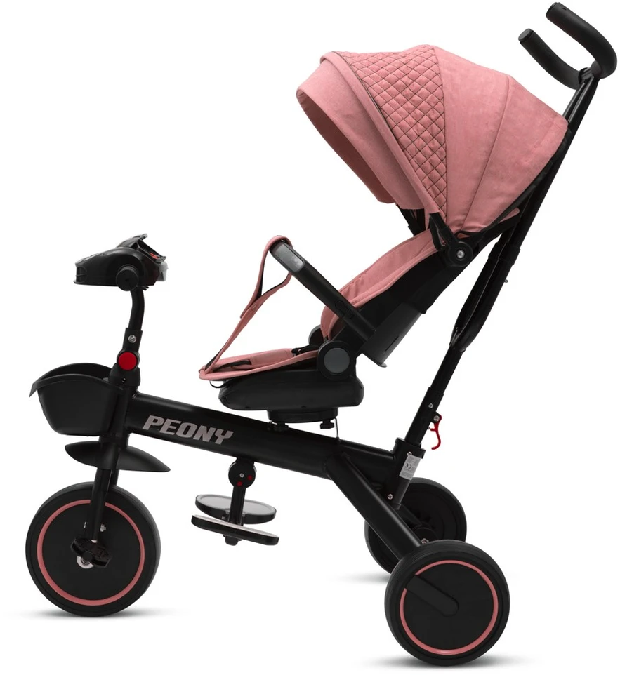 Baby Mix Peony EVA rožinis vaikiškas triratukas